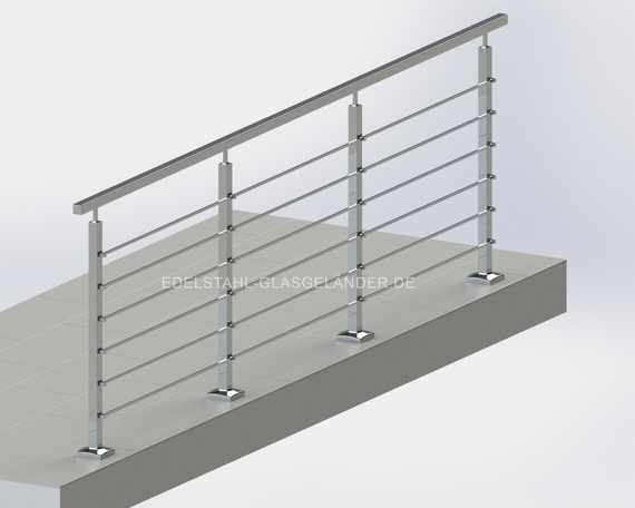 3. Edelstahlgeländer